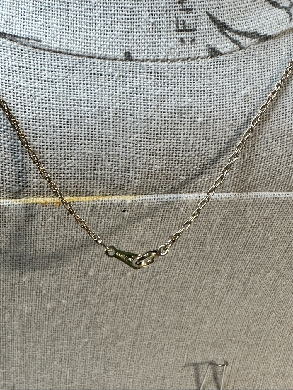 Vintage Avon Gold-Tone Initial A Necklace with Pearl Accent - Picture 6 of 6